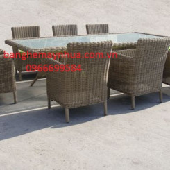 Bộ bàn ghế mây nhựa TT08 Bộ bàn ghế mây nhựa TT08