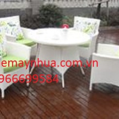 Bộ bàn ghế mây nhựa TT14 Bộ bàn ghế mây nhựa TT14