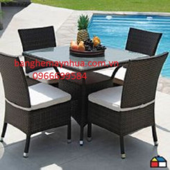 Bộ bàn ghế mây nhựa TT32 Bộ bàn ghế mây nhựa TT32