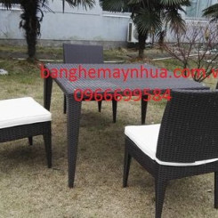 Bộ bàn ghế mây nhựa TT41 Bộ bàn ghế mây nhựa TT41
