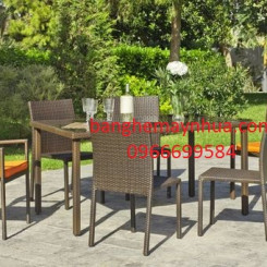 Bộ bàn ghế mây nhựa TT44 Bộ bàn ghế mây nhựa TT44