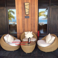 Bộ bàn ghế mây nhựa TT65 Bộ bàn ghế mây nhựa TT65