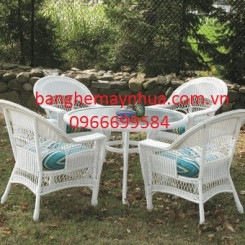 Bộ bàn ghế mây nhựa TT73 Bộ bàn ghế mây nhựa TT73