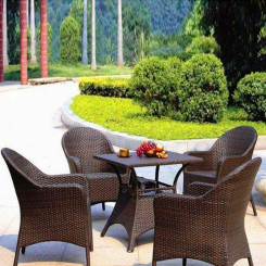 Bộ bàn ghế mây nhựa TT15 Bộ bàn ghế mây nhựa TT15