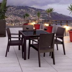 Bộ bàn ghế mây nhựa TT26 Bộ bàn ghế mây nhựa TT26