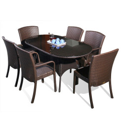 Bộ bàn ghế mây nhựa TT26 Bộ bàn ghế mây nhựa TT26