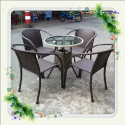 Bộ bàn ghế mây nhựa TT32 Bộ bàn ghế mây nhựa TT32