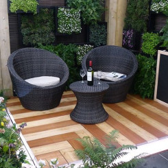 Bộ bàn ghế mây nhựa TT61 Bộ bàn ghế mây nhựa TT61