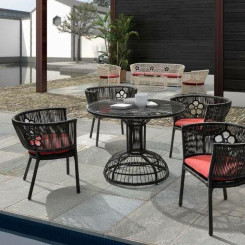 Bộ bàn ghế mây nhựa TT83 Bộ bàn ghế mây nhựa TT83