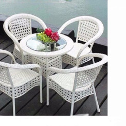Bộ bàn ghế mây nhựa TT83 Bộ bàn ghế mây nhựa TT83