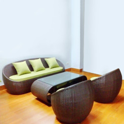 Bộ bàn ghế Sofa mây nhựa TT48 Bộ bàn ghế Sofa mây nhựa TT48