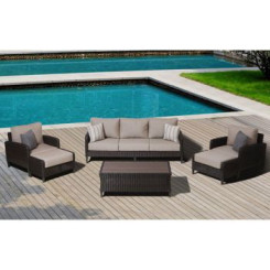 Bộ bàn ghế Sofa mây nhựa TT21 Bộ bàn ghế Sofa mây nhựa TT21