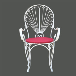 Ghế tựa khung sắt nghệ thuật TT03 Ghế tựa khung sắt nghệ thuật TT03