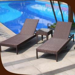 Giường bể bơi mây nhựa TT12 Giường bể bơi mây nhựa TT12