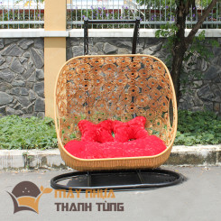 Xích đu mây nhựa đôi TT25 Xích đu mây nhựa đôi TT25