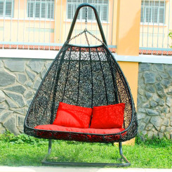 Xích đu mây nhựa đôi TT26 Xích đu mây nhựa đôi TT26