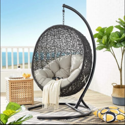 Xích đu mây nhựa đơn TT39 Xích đu mây nhựa đơn TT39