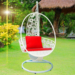 Xích đu mây nhựa đơn TT11 Xích đu mây nhựa đơn TT11