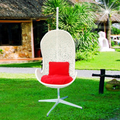 Xích đu mây nhựa đơn TT13 Xích đu mây nhựa đơn TT13