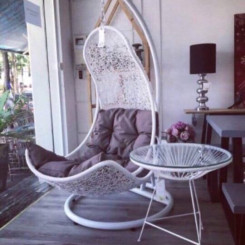 Xích đu mây nhựa đơn TT39 Xích đu mây nhựa đơn TT39