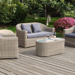 Bộ bàn ghế Sofa mây nhựa TT48 Bộ bàn ghế Sofa mây nhựa TT48