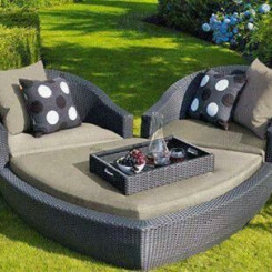 Giường bể bơi mây nhựa TT28 Giường bể bơi mây nhựa TT28