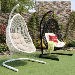 Xích đu mây nhựa đơn TT43 Xích đu mây nhựa đơn TT43