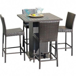 Bộ bàn Bar mây nhựa GQB02 Bộ bàn Bar mây nhựa GQB02