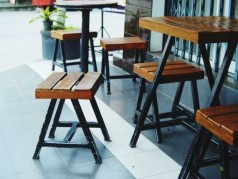 Top ghế café tựa lưới khung sắt mẫu mới, sang trọng năm 2024
