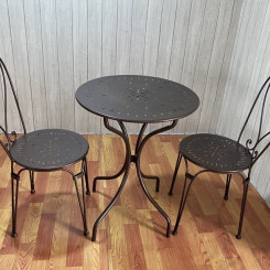 Bộ bàn ghế sắt uốn trái tim TT50 Bộ bàn ghế sắt uốn trái tim TT50