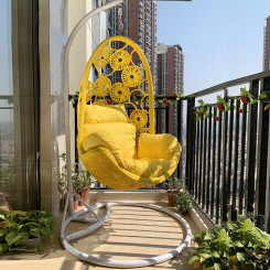 Xích đu lồng mây nhựa TT55 đơn độc đáo Xích đu lồng mây nhựa TT55 đơn độc đáo