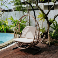 Xích đu lồng mây nhựa TT55 đơn độc đáo Xích đu lồng mây nhựa TT55 đơn độc đáo