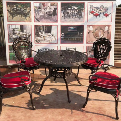 Bộ bàn ghế cafe nhôm đúc BGNĐ 11 Bộ bàn ghế cafe nhôm đúc BGNĐ 11