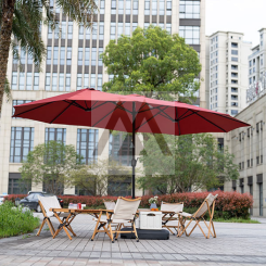 Ô dù cafe 3 đỉnh che nắng cỡ lớn Ô dù cafe 3 đỉnh che nắng cỡ lớn