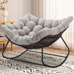 Ghế dài mây nhựa bập bênh thư giãn Ghế dài mây nhựa bập bênh thư giãn