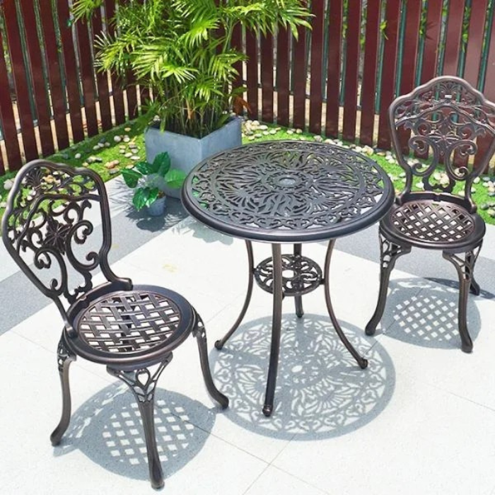 Bộ bàn ghế nhôm đúc BGND19