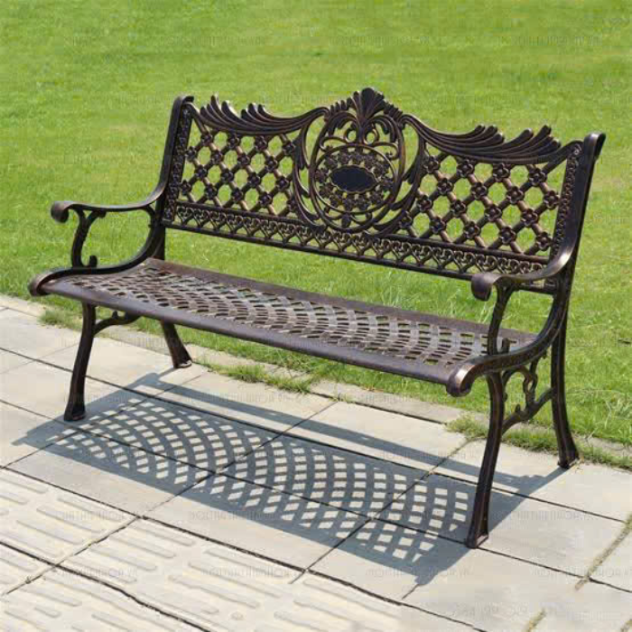 Ghế công viên nhôm đúc 1.3m